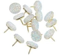 TOPBATHY 15 pièces Punaises Transparente Couleur Pushpins Décoratifs Multifonctions pour Tableau Affichage Bureaux et Murale Punaise Murale Petite et Légère Accessoire de Rangement