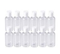 TOPBATHY 15Pcs Voyage Bouteilles vides avec Flip Cap 40Ml Boîte en plastique transparente Boîte rechargeable Bouteille de Cosmétique légère