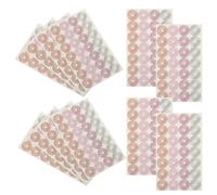 TOPBATHY 16 feuilles Lot de Autocollants de Renfort Auto-adhésifs pour Perforations de Papier Étiquettes Protectrices Métalliques pour Mobiles Utilisation Bureau École Maison