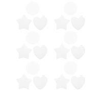 TOPBATHY 18 Pcs Feuille de Maille Plastique Blanche pour Broderie Diy, Toile Rigide en Plastique pour Point de Croix et Fabrication de Dessous de Verre Colorés