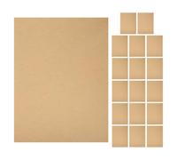 TOPBATHY 18 Pcs Papier D'entraînement Vierge Khaki pour Rentrée Scolaire, Fournitures D'écriture en Braille Compatibles Tableau Écriture Braille, pour L'apprentissage des Personnes Aveugles