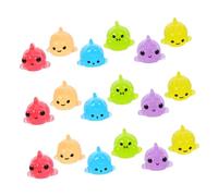 TOPBATHY 18pièces Poissons Artificiels Phosphorescents Résine Figurines Miniatures De Poissons Décoratifs Ornements pour Aquarium