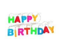 TOPBATHY 1pièce Guirlande LED Décorative Lettres Anglaises pour Fête Anniversaire Lampes Colorées sans Pile Idéale pour Décoration De Maison Et Événements