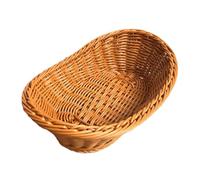 TOPBATHY 1pièce Panier Miniature Décoratif Tissé Main Pour Activités De Pâques Accessoire De Bureau Créatif Et Décoration De Maison Rectangle Sans Poignée