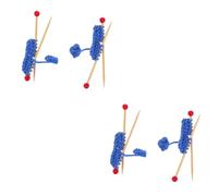 TOPBATHY 2 Ensembles Accessoires De Maison De Poupée Mini Modèles Décoratifs Décoration De Bureau Ornement Domestique 1:12 Ornement Photo Jolie Mini Parure en Bois Blue 2 Pièces * 2