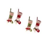 TOPBATHY 2 Ensembles Chaussettes De Noël À Butin De Fête pour Enfants Christmas Chocolate Christmas Tree Ornements d'arbre De Noël De Friandises De 2 Pièces * 2