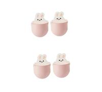 TOPBATHY 2 Ensembles Étagère Couler Brosse À Dents Bar Etagere Rangement Etagere De Rangement Porte Mural Support De Bande Dessinée Support De Stockage De Lapin Plastique 2 Pièces * 2