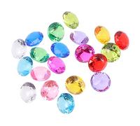 TOPBATHY 2 Ensembles Jouets De Bidonville Cristaux Pierres Précieuses pour L'artisanat Joyaux Décoration en Pierre De Cristal Colorée Jouets De Pierres Précieuses Acrylique 20 Pièces * 2