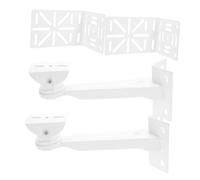 TOPBATHY 2 Ensembles Support Mural Angle Acier Épais pour Caméra de Sécurité Montage avec Rallonge Kit pour Installation Extérieure Robuste