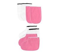 TOPBATHY 2 ensembles Wax Heat Foot Covers And Manicure Gloves For Professional Pedicure Paraffin Spa Therapy Acid And Oil Resistant Dead Skin Removal Socks