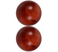 TOPBATHY 2 Pièces Balle D'exercice en Bois de 5cm Mains, Aide la Récupération des Blessures et Améliore la Dextérité Manuelle, Seniors
