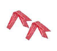 TOPBATHY 2 pièces Bandeau Foulard Sport Rouge Serre-tête Cheveux Unisexe Élastique Pirate Bandana pour Fitness Running Yoga Cyclisme