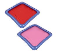 TOPBATHY 2 Pièces Bar À Glace Gonflable Refroidisseur De Boissons Plateau De Service Alimentaire Bar De Service De Glace Plateau De Service De Glace Gonflable Plateau De Glace Gonflable