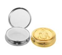 TOPBATHY 2 Pièces Boîte à Bijoux Catholique Vintage Coffret pour Chapelet et Petits Objets Religieux Organisateur pour Première Communion et Bijoux