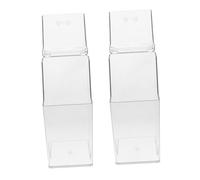 TOPBATHY 2 Pièces boîte de masque porte-distributeur contenants de masques porte jetable du distributeur organisateur de gants Plastique Transparent