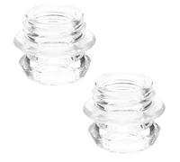 TOPBATHY 2 Pièces Bouton en Verre Résistant la Chaleur pour Machine à Café et Percolateur, Accessoire Portable pour Usage Bureau ou Aventures en Plein Air, Filtre à Café Compatible