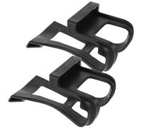 TOPBATHY 2 Pièces Cale-Pieds pour Pédales de Vélo, Clips de Cage pour Orteils, Plastique Noir, Antidérapants et Résistants à L’Usure, pour VTT et Vélos Stationnaires
