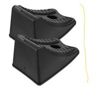 TOPBATHY 2 Pièces Cales De Roue pour Camping Remorque Voiture Cales De Roue pour Essieu Double pour Stationnement Et Blocage