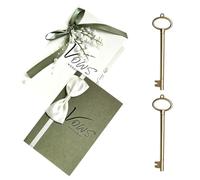 TOPBATHY 2 Pièces Carte de Discours de Mariage Élégante en Papier Dorure | Facile à Manipuler D’une Main, Cadre Simple Minimaliste, Évite les Oublis, pour Cérémonies