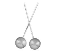 TOPBATHY 2 pièces Cuillère à Huile Acier Inoxydable Lot de Petites Louches avec Bec Verseur Manche Long pour Cuisson Précis Huile et Sauces Résistante et Facile à Nettoyer