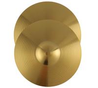 TOPBATHY 2 pièces Cymbales Batterie Laiton Ensemble Crash pour Batterie Jazz Accessoires Légers et Durables pour Percussionnistes