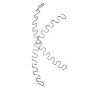 TOPBATHY 2 Pièces Kit de Réparation de Ressorts Métalliques Noirs pour Canapé et Chaise, Structure Serpent, Restauration Immédiate du Confort et Renforcement Solide du Meuble