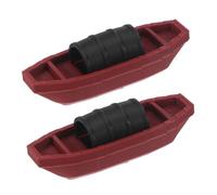 TOPBATHY 2 Pièces Miniature Sailboat Model for Desktop Landscape Vintage Small Boat Ornaments with Realistic Detailing Compact and Nautical Decor for Micro Table