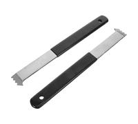 TOPBATHY 2 Pièces Outil de Retrait de Pavés de Jardin, Micro-extracteur en Acier Inoxydable Argenté, avec Grattoir à Micro-Dents, pour Pavés de Jardin et Briques de Patio, Projets DIY