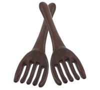 TOPBATHY 2 Pièces Peigne de Massage du Cuir Chevelu en Bois avec Cinq Griffes de Précision, Portable et Soulageant les Muscles, pour Usage à Domicile Voyage