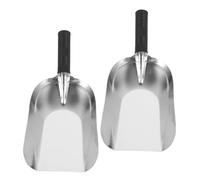 TOPBATHY 2 Pièces Pelle de Jardinage Multifonction en Acier Inoxydable | Outil de Transplantation, Tête Incurvée à Bord Relevé, Poignée Texturée Ergonomique, pour Terre et Racines