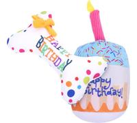 TOPBATHY 2 Pièces Peluche pour Chat Gâteau D’Anniversaire Couineur | Peluche Douce, Redirection du Comportement, pour Chatons Qui Mordillent, Jeu à Maison