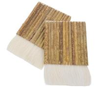 TOPBATHY 2 pièces Pinceaux Aquarelle Doux à Manche en Bois Brosse Polyvalente pour Peinture à Huile Calligraphie et Dessin Poils Souples Résistants Nettoyage Facile Usage Quotidien