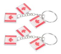 TOPBATHY 2 Pièces Porte-clés Souvenir Feuille D'érable Canadienne, en