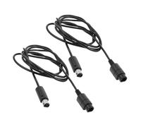 TOPBATHY 2 Pièces Rallonge pour Manette de Jeu, Câble Étendu PVC Noir | Portée Prolongée, Résistance à Traction, pour Salon et Soirées, Usage avec Contrôleurs et Consoles