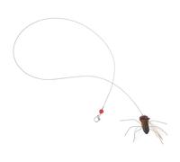 TOPBATHY 2 Pièces Recharges Chat en Plastique Forme Insecte Tête Remplaçable, pour Chatons, Stimule Le Jeu Intérieur et Réduit la Solitude la Maison