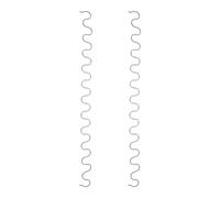 TOPBATHY 2 Pièces Ressorts de Remplacement pour Canapé en Métal Argenté 55 Cm Structure Serpent Suspendre et Stabilité D'assise, pour Meubles et Fauteuils Inclinables