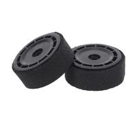 TOPBATHY 2 Pièces Roue de Remplacement Noire et Fonctionnement Silencieux en Plastique Résistante à L'usure pour Robot Aspirateur et Balayeuse de Sol pour Nettoyage à Domicile ou Bureau