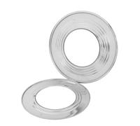 TOPBATHY 2 Pièces Steamer Rack Acier Inoxydable Plateau Rond Antiadhérent pour Cuisson Uniforme Support Vapeur Empilable pour Légumes Fruits de Mer et Raviolis Accessoire Cuisine Polyvalent