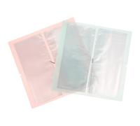 TOPBATHY 2 pièces Sticker Book Macaron Color Large Capacity Sticker Collecting Album For Organizing And Protecting Decals Memo Storage Binder For Stationery And Materials