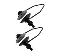 TOPBATHY 2 pièces Support de Rinçage pour Moteur Bord Cache-Oreilles Ronds pour Nettoyage Moteur Bateau Accessoires de Maintenance Raccord Rapide pour Tuyau Arrosage
