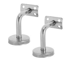 TOPBATHY 2 Pièces Support Mural Robuste pour en Acier Inoxydable pour Main Courante Argenté et Facile à Installer pour Maison et Bureau pour Garçon et Filles et Personnes Âgées Garçon et