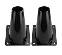 TOPBATHY 2 Pièces Tube D’Exclusion des Chauves-Souris, Cône Noir | Sortie Unidirectionnelle sans Électricité, Installation Polyvalente, pour Soffites et Évents de Garage