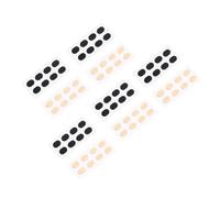 TOPBATHY 20 feuilles Coussinet Nez Lunettes Antidérapant Mousse EVA Rose et Noir Autocollants Confortables pour Réparation et Maintien Stable des Lunettes