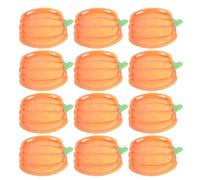 TOPBATHY 20 Pièces Assiettes Citrouille en Papier Orange, Décor | Vaisselle Jetable Empilable, Forme Citrouille, Usage Restaurant Service, Lot Pratique pour Desserts et Apéritifs