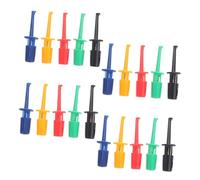 TOPBATHY 20 pièces Crochets de Test Print Circuit Multimètre Accessoire Clips à Ressort Colorés pour Composants Électroniques Pinces de Saisie Miniatures pour Tests Précis