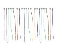 TOPBATHY 20 pièces Extensions de Cheveux Tressés Colorées Mèches Synthétiques Douces Accessoires Clip-in pour Fête Cosplay et Usage Quotidien Couleurs Aléatoires Couleur Couleur Aléatoire