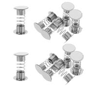 TOPBATHY 20 Ressorts à Spirale Adhésifs Double Face pour Support de Figurine à Tête Oscillante, Base Métallique Auto-adhésive 8,6 G, Accessoires Décoratifs pour Tableau de Bord de