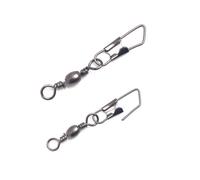 TOPBATHY 200 pièces Connecteurs de Métal Anneaux Solides avec Rotation Flexible Connecteurs Rapides Anti-enchevêtrement pour Ligne de Usage Intensif Mer Lot Complet pour Enthousiastes et