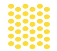 TOPBATHY 200 Pièces Jetons de Bingo Ronds en Plastique Jaune | Couleur Vive, Usage à Maison Classe Élémentaire, Aide pour Mathématiques, Motifs et Soustraction