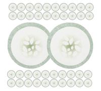 TOPBATHY 200 Pièces Patchs Contour des Yeux en Tissu Non Tissé Imprimé Concombre, Doux Peau, Soins des Yeux, Accélère L’absorption, pour Usage à Domicile, Masque Oculaire Créatif